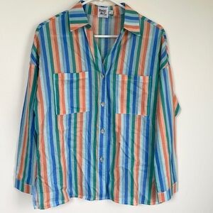Princess Polly striped button up blouse